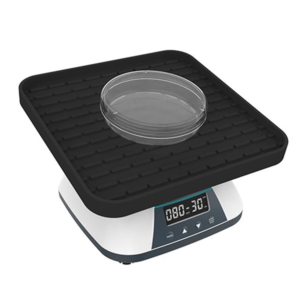 VTSYIQI 3D Tray Shaker 3D Oscillating Shaker with Max Load 0.8kg Tilt Angle 10° Shaking Speed Range 10 to 80rpm Time range 1min - 8h LCD Display Anti-slip Silicone Disc for Shaking Containers of Different Shapes and Sizes