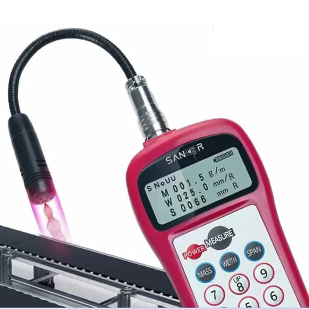 VTSYIQI Belt Tension Meter Belt Tension Measuring Instrument Sonic Belt Tension Tester with Tension Range 0.01 to 99900N Frequency Range 10Hz to 5000Hz 500 Groups Data Storage for V-Belt Series Fabric Covered Belts Multi-vinged Belts Etc