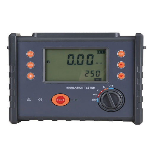 VTSYIQI 5kv Digital Insulation Resistance Tester Earth Ground Resistance Tester with Rated Voltage 250V 500V 1000V 2500V 5000V Insulation Resistance 0.01MΩ to 200GΩ AC Voltage 0.0V to 750V for Mechanical and Electrical Installation Resistance Test