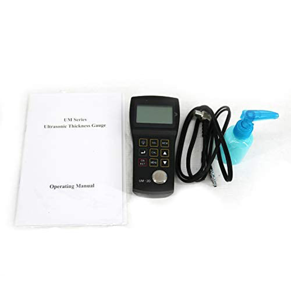 VTSYIQI Digital Through Coating Ultrasonic Thickness Gauge Tester Meter 0.03'' to 12'' with PT-06 PT-08 Probe Transducer w/P-E and E-E Mode Echo-Echo