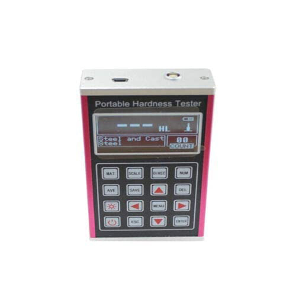 VTSYIQI Compact Portable Hardness Tester Metal Shell with Standard D Impact Device PC Software for Steel Aluminum Iron Alloy Copper