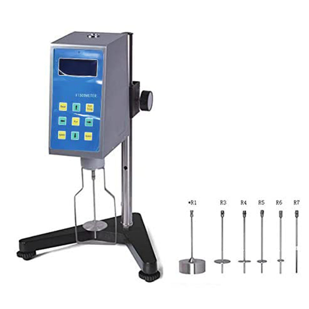 VTSYIQI Digital Rotational Viscosity Meter Viscometer Rotary visometer with Range 80 to 40000000mPa.s Rotating Speed RPM 0.1 to 99.9 Stepless Variable Speed