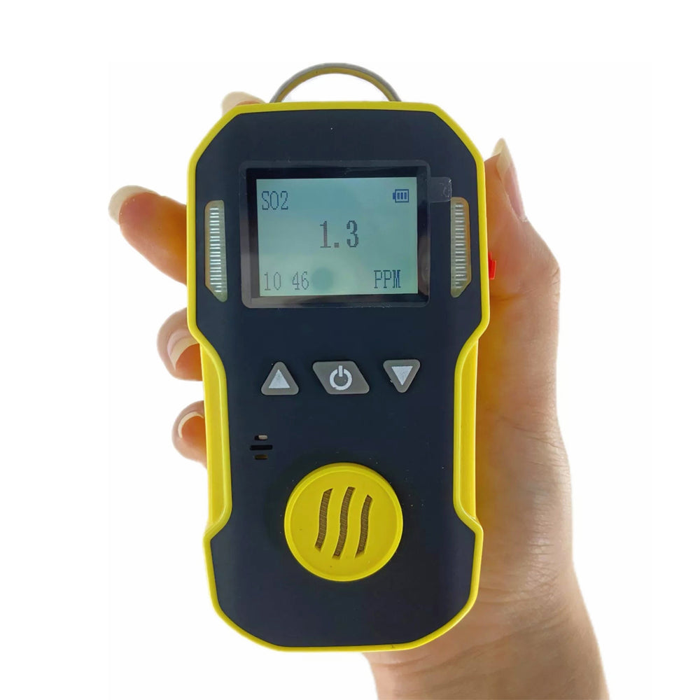 VTSYIQI Sulfur Sioxide Detector SO2 Gas Detector SO2 Gas Monitor with Measurement Range 0 to 20ppm Resolution 0.1/1ppm Accuracy ≦ 5% F.S. for Chemical Medicine Garbage Station Gas Test