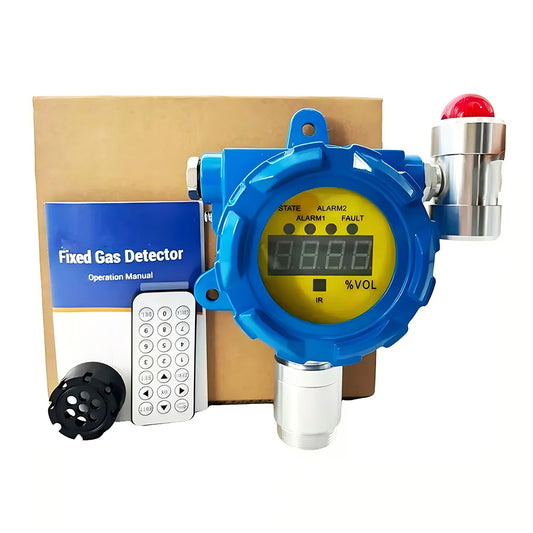 VTSYIQI Nitrogen Gas Detector N2 Gas Monitor with Wall-mounted Installation Method Measuring Range 70%-100%VOL Resolution 0.1%VOL for Detecting Gas in Refinery Chemical Plant LPG Station Boiler Room Painting Plant