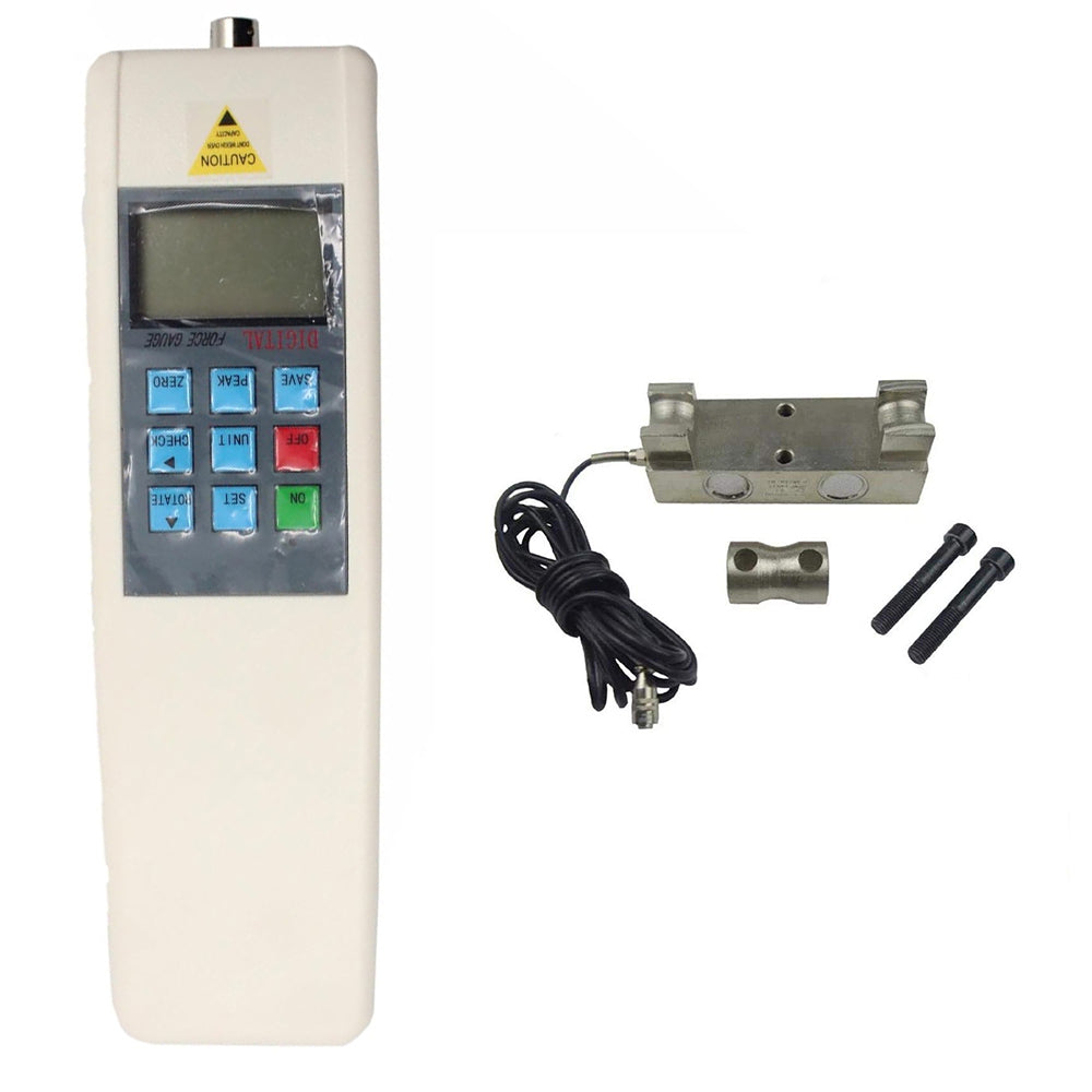 VTSYIQI Digital Wire Rope Tension Meter Tester Rope Tensiometer Wire Pressuremeter with Maximum Load Value 200KN Wire Rope Diameter Φ24-Φ36mm Three Units N kg Ib Conversion for Steel Strand Copper Strand Etc