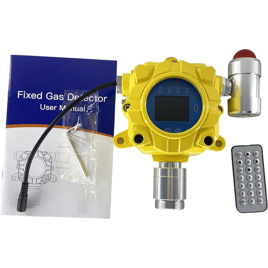 VTSYIQI O2 Gas Detector Meter Fixed Oxygen Gas Monitor with Range from 0 to 30%vol L-alarm 19.5%vol Resolution 0.1%vol  H-alarm 23.5%vol for Gas Detection in the Metallurgical Petroleum Chemical Municipal and Other Industries