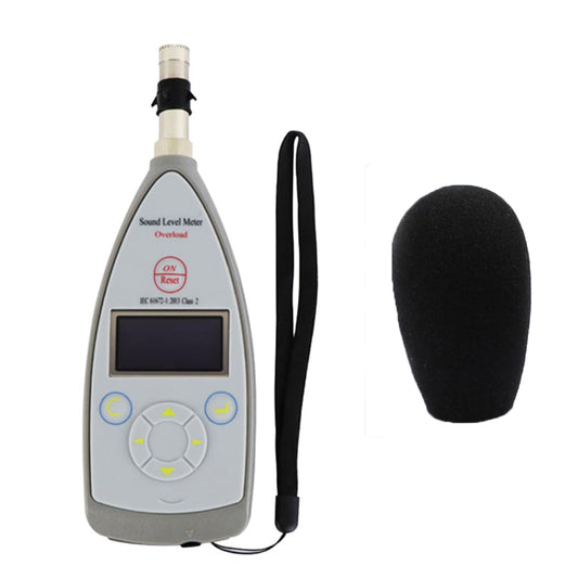 VTSYIQI Class 2 Decibel Meter Integrating Sound Level Tester Handheld Class 2 Noise Decibel Meter with Self-generated Noise<25dBA 8000 Groups Data Storage Range 20Hz-12.5kHz 30dB(A)-130dB(A)