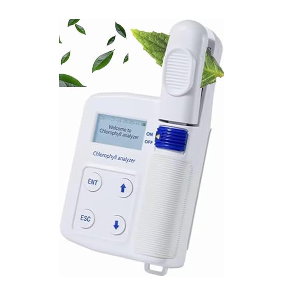 VTSYIQI Plant Nutrition Tester 4 in 1 Chlorophyll Meter with Chlorophyll 0.0-99.99SPAD Leaf Temperature -10-99.9℃ Nitrogen Content 0.0-99.99mg/g Leaf Humidity 0.0-99.9RH% for Chlorophyll Content Nitrogen Content Leaf Temperature Leaf Humidity Measurement