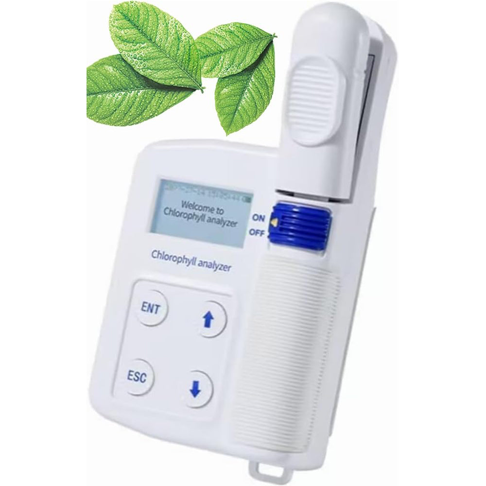 VTSYIQI Plant Nutrient Meter Tester Analyzer Nitrogen Content Measurement Leaf Temperature Tester with Chlorophyll 0.0 to 99.9SPAD Nitrogen Content 0.0 to 99.9mg/g Leaf Surface Temperature -10 to 99.9℃