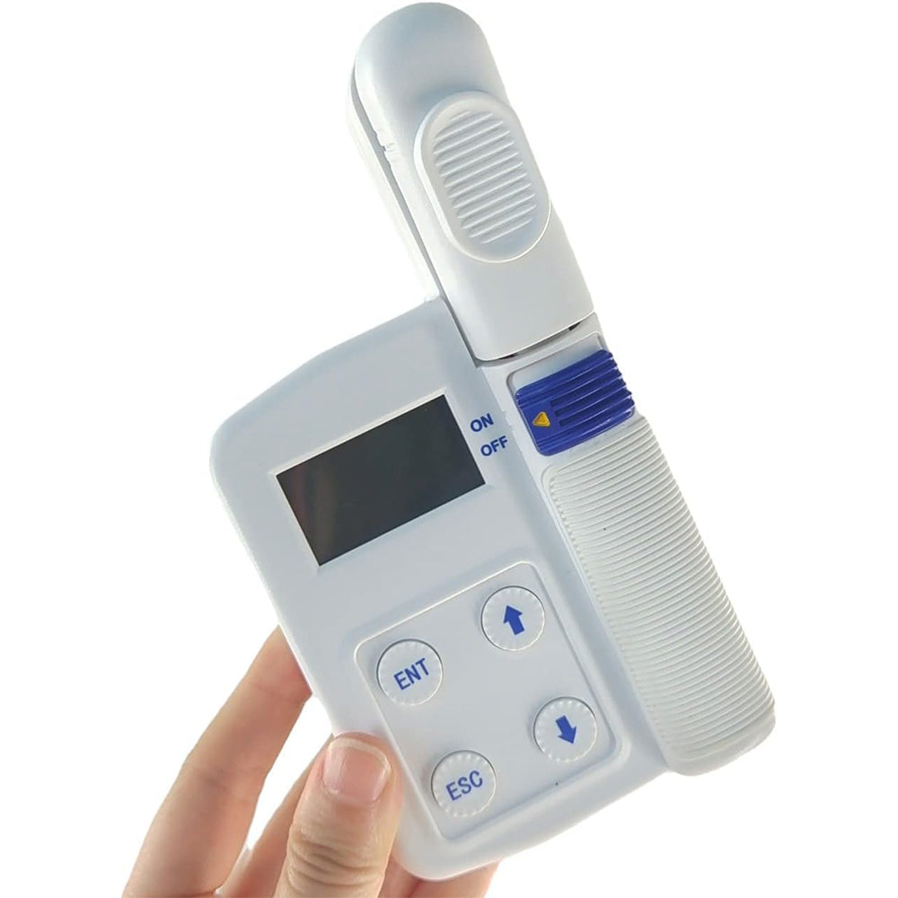 VTSYIQI Plant Chlorophyll Meter Leaf Chlorophyll Content Analyzer Temperature Nitrogen Moisture Chlorophyll Meter with Measurement Range 0.0 To 99.9SPAD 0.0-99.99mg/g -10-99.9℃ 0.0-99.9RH% 16GB Data Storage