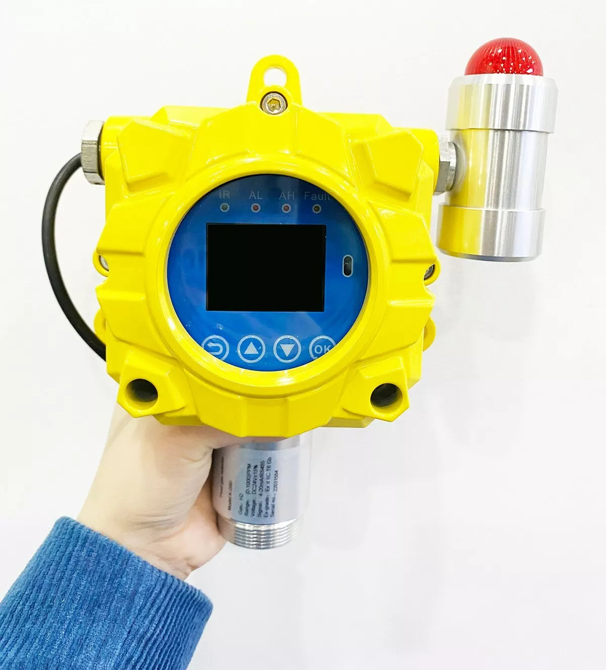 VTSYIQI Nitric Oxide Gas Detector NO Gas Detector NO Gas Leak Alarm Monitor with Measuring Range 0-250ppm Resolution 1ppm for Hotel Biogas Gas Detection