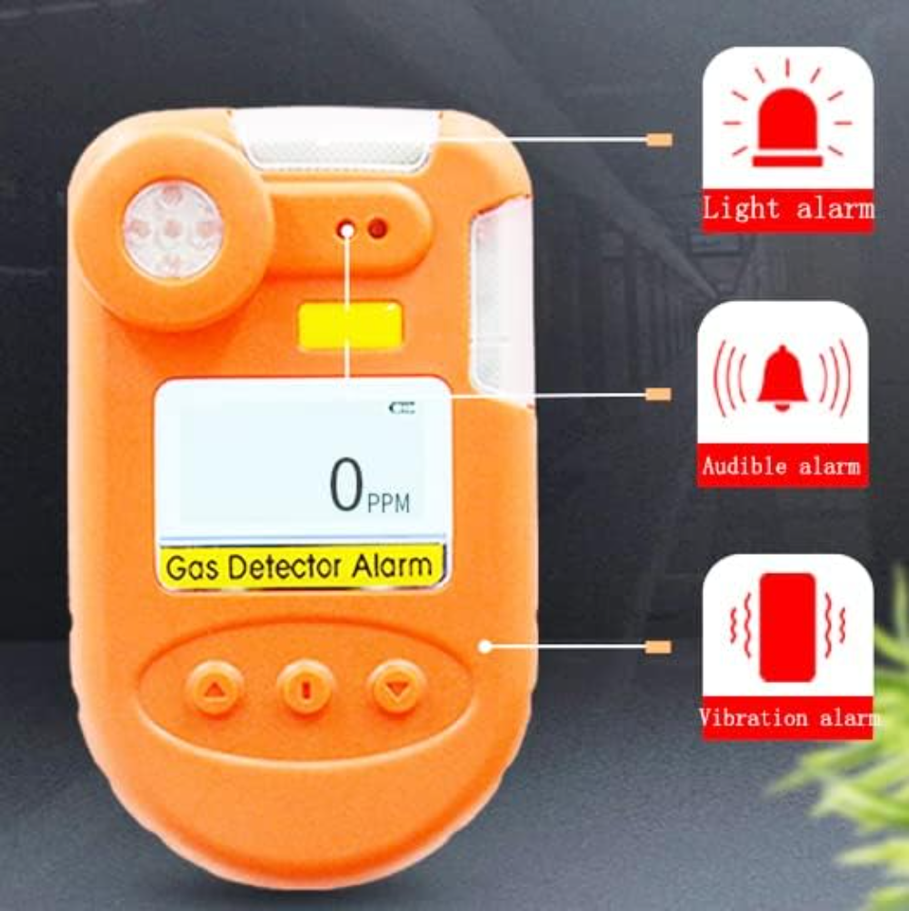 VTSYIQI Hydrogen Sulfide Gas Detector H2S Gas Detector Hydrogen Sulfide Gas Monitor with Measuring Range 0 to 100PPm Resolution Ratio 1/0.1PPm for Hotel Gas Detection