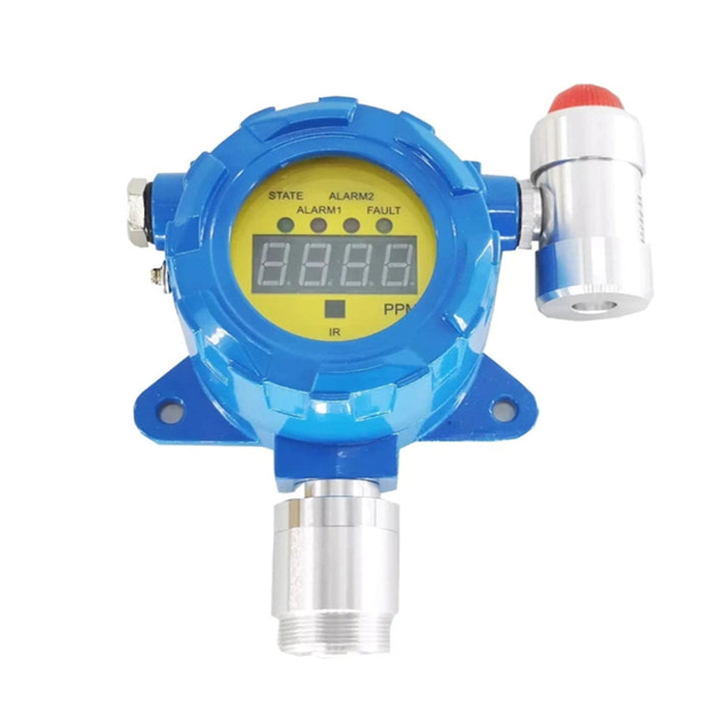 VTSYIQI Hydrogen Gas Detector Fixed H2 Gas Monitor Hydrogen H2 Leak Alarm Monitor with Measurement Range from 0-1000ppm Resolution 1ppm for Detecting Gas of Refinery LPG Station and Painting Plant