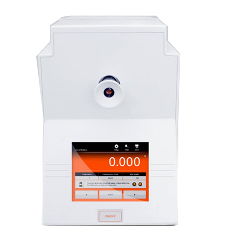 VTSYIQI Semiautomatic Polarimeter Digital Polarimeter with Range ±90°±130°Z Accuracy ±0.02°±0.05°Z 1 to 3 Point Calibration Touch Screen for Optical Rotation Specific Rotation Concentration Sugar Scale Test