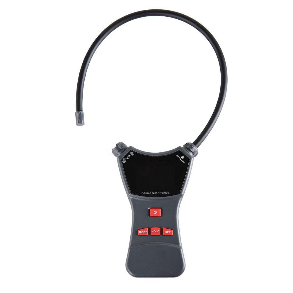 VTSYIQI Flexible Clamp Power Meter Handheld Flexible Clamp Power Tester with Coil Length 470mm Coil Inner Diameter φ150mm AC Current 0.0A~3000A Frequency 45.0~65.0Hz Data Storage Function