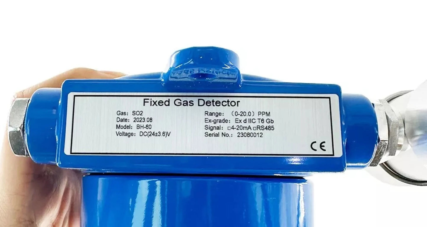 VTSYIQI Sulfur Dioxide Gas Detector SO2 Gas Detector SO2 Gas Leak Alarm Monitor with Measurement Range 0-20ppm Resolution 0.1/1ppm for Petroleum Chemical and Municipal Industry Gas Detection