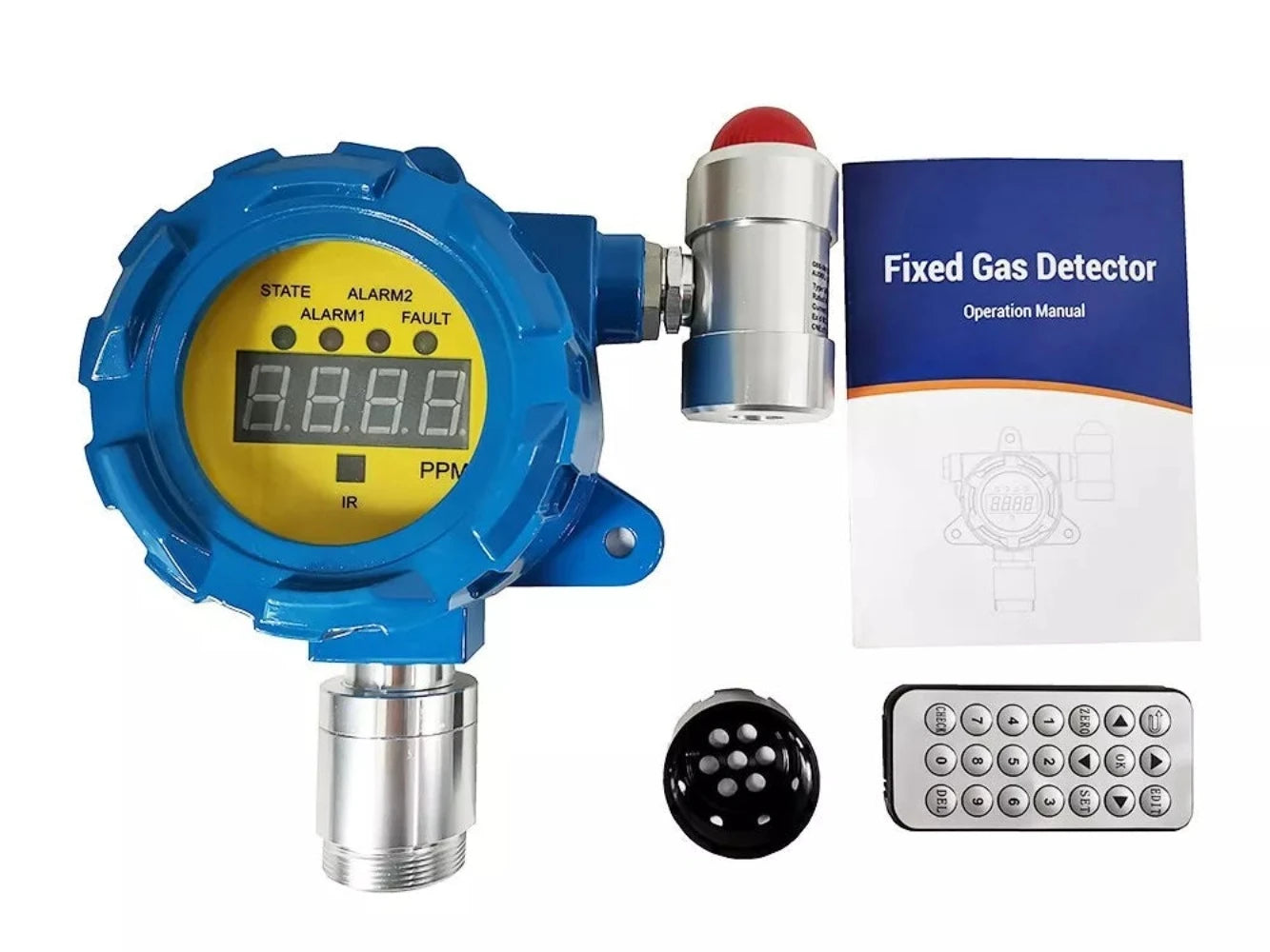 VTSYIQI Hydrogen Sulfide Gas Detector Fixed H2S Gas Detector H2S Gas Meter with Range from 0 to 100ppm Resolution 0.1ppm for Gas Test of Refinery Chemical Plant Boiler Room