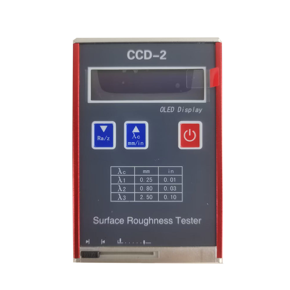 VTSYIQI Surface Roughness Tester Roughness Tester Machine with Testing parameters Ra Rz Rq Rt Measuring Range (um) Ra Rq 0.05-15.0μm Rz Rt 0.1-50.0μm Indication Accuracy 0.01μm OLED Color Display