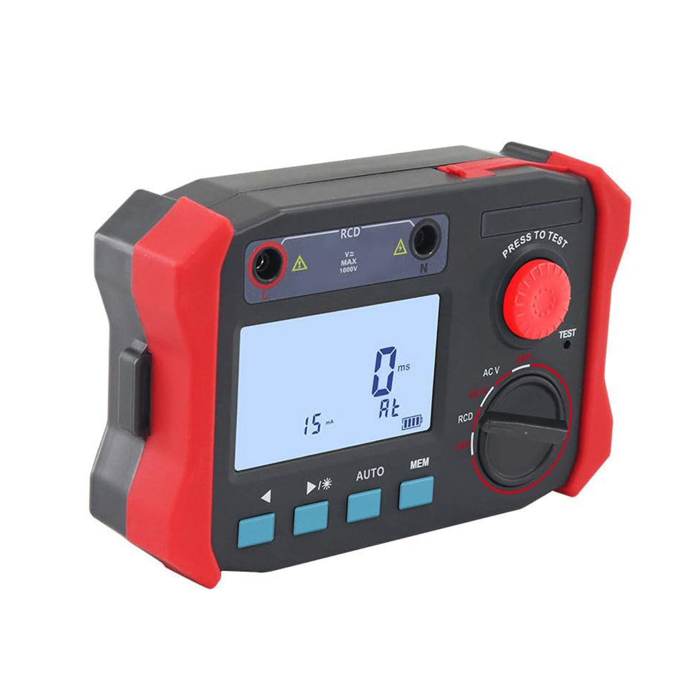 VTSYIQI Leakage Switch Tester Leakage Protector Tester Detector with LCD Backlight Display DC Voltage Range 0.0V to 1000V AC Voltage Range 0.0V to 750V Manual Automatic Dual Mode