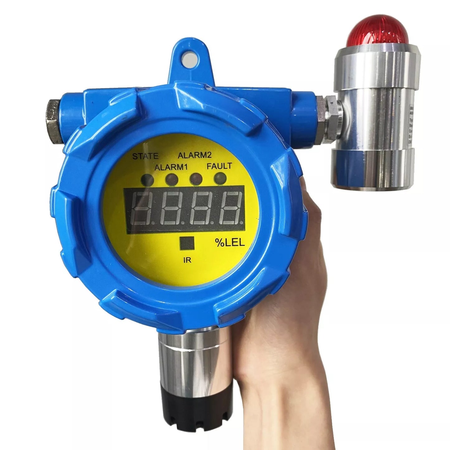 VTSYIQI EX Gas Detector Combustible Gas Monitor Fixed EX Gas Monitor with Range 0-100%LEL Resolution 1%lel/1%vol for Painting Plant and other Places with Gas Exists