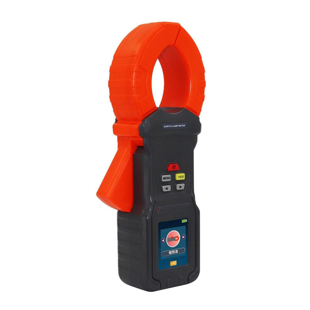 VTSYIQI Ground Pile Earth Resistance Meter Ground Pile Clamp Ground Resistance Tester with Leakage Current Range 0.000mA-60A Clamp Resistance Range 0.00Ω-2000Ω Three-Four-Wire Method Range 0.00Ω-30kΩ