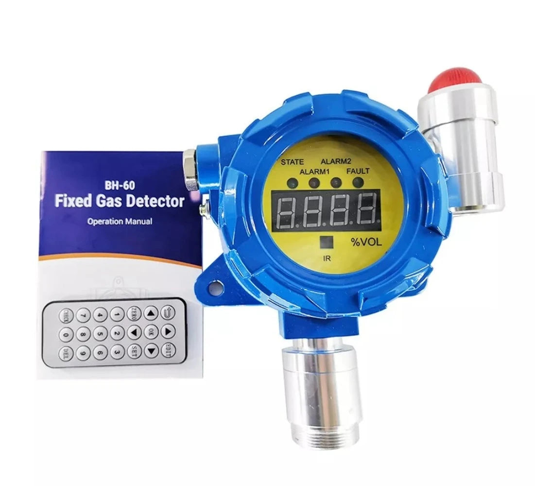 VTSYIQI Infrared Carbon Dioxide Gas Detector Fixed Infrared CO2 Gas Monitor Infrared CO2 Gas Leak Alarm with Measuring Range from 0 to 50000ppm Resolution 2%ppm for Refinery Chemical Plant Gas Test