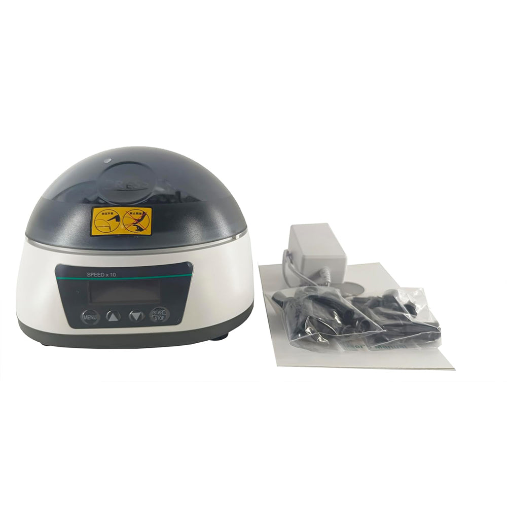 VTSYIQI Digital Mini Centrifuge Lab Centrifuge Machine with 2 in 1 Centrifuge Rotor Rotor Speed 1000-5000rpm Max Relative Centrifuge Force 1680xg Speed Adjustable and Timing for 0.2/0.5/1.5/2ml Micro Tube