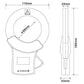 VTSYIQI Power Quality Meter 4pcs Clamp On Current Sensor 068B with Range AC 1.0A to 1000A Clamp Size φ68mm for Power Energy Measurement