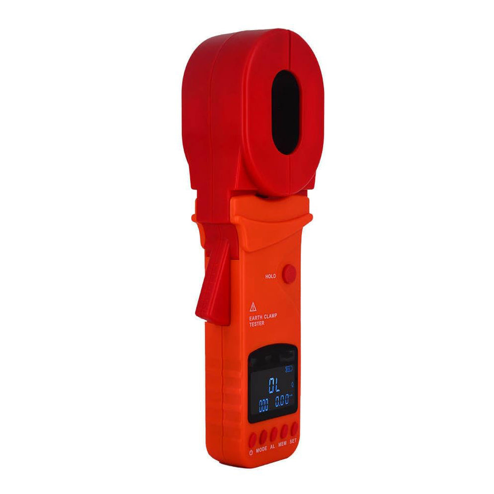 VTSYIQI Digital Clamp On Ground Earth Resistance Meter Tester with Current Range 0.00mA-20.0A Resistance Range 0.01Ω-1200Ω Current Resolution 0.01mA Resistance Accuracy ±1%±0.01Ω