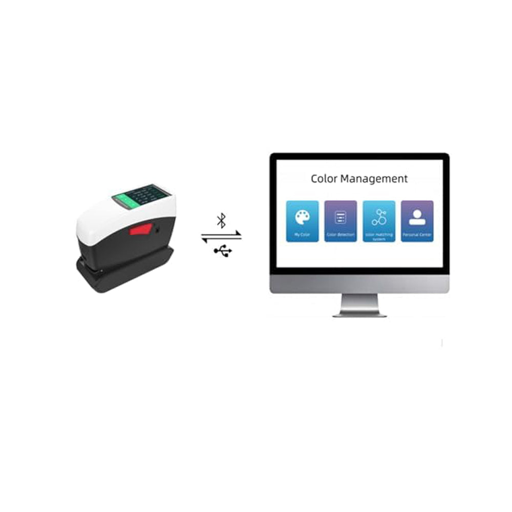 VTSYIQI Color Densitometer Spectro Density Measurement with 0.02 Repeatability 11mm 10mm 6mm 5mm 3mm Calibers USB Interface for Color Density Dot Area Overprint Rate Printing Contrast