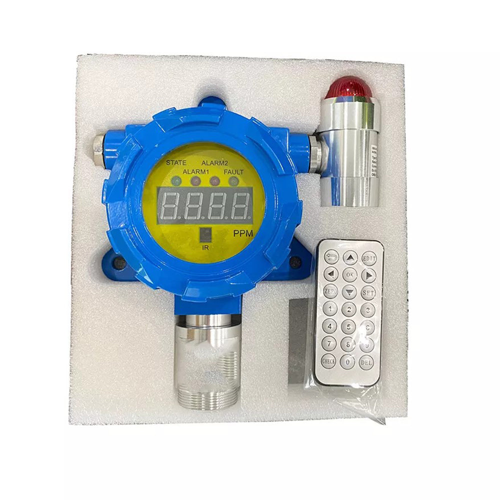 VTSYIQI NOX Gas Detector Nitrogen Oxide Gas Concentration Detector with Measuring Range from 0 to 20ppm Wall-mounted Installation Method Resolution 0.1ppm Output Current 4-20mA for Refinery Chemical Plant Gas Test