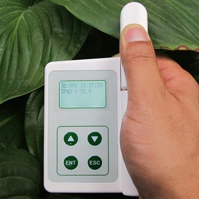 VTSYIQI Chlorophyll Meter Plant Leaf Chlorophyll Analyzer Plant Nutrition Tester Instrument for Measuring Instantly Relative Chlorophyll Content with Measurement Range 0.0 to 99.9 SPAD