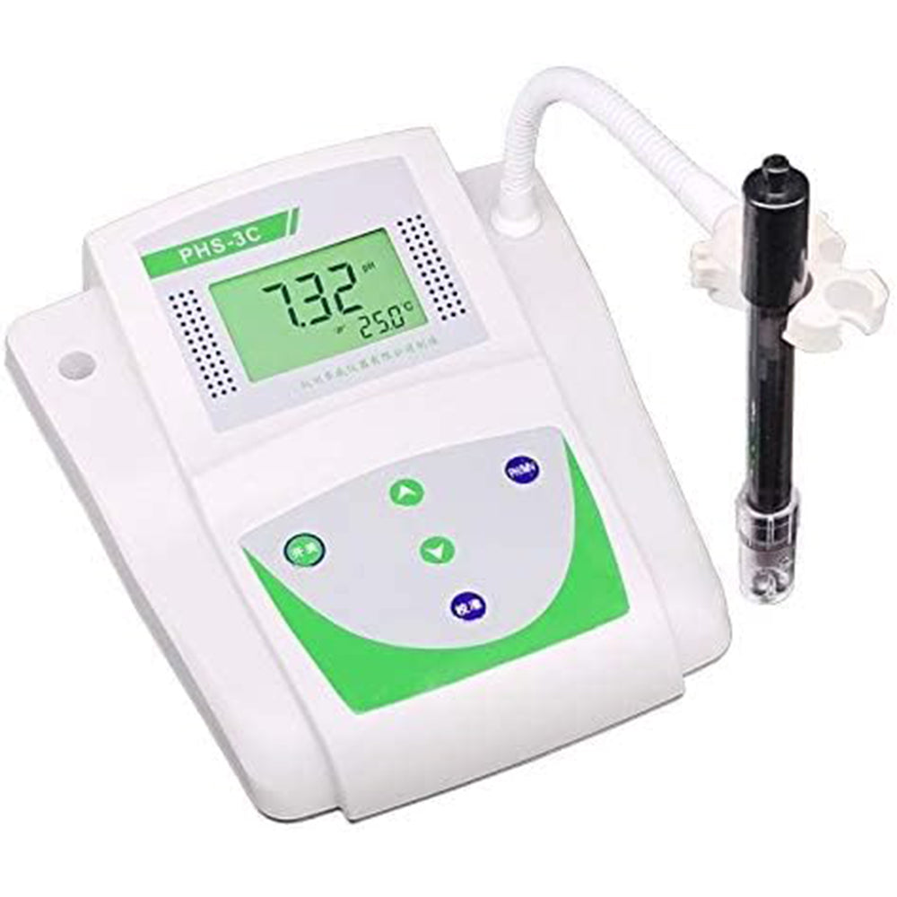 VTSYIQI Benchtop Lab pH Meter With 0.01 pH Accuracy Auto Calibration pH Temp Electrodeab Conductivity Meter Temperature Meter With 1% F.S Accuracy 0 to 200.0 mS/cm Range