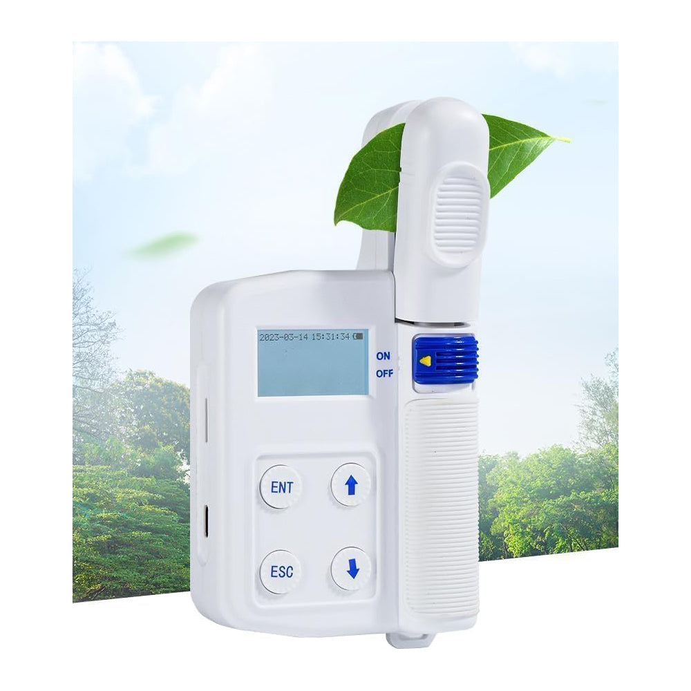 VTSYIQI Portable Plant Nutrition Analyzer Chlorophyll Content Measurement  with Chlorophyll Measuring Range 0.0 to 99.9SPAD Nitrogen Content Measuring Range 0.0 to 99.9mg/g Leaf Surface Temperature Measuring Range -10 to 99.9℃