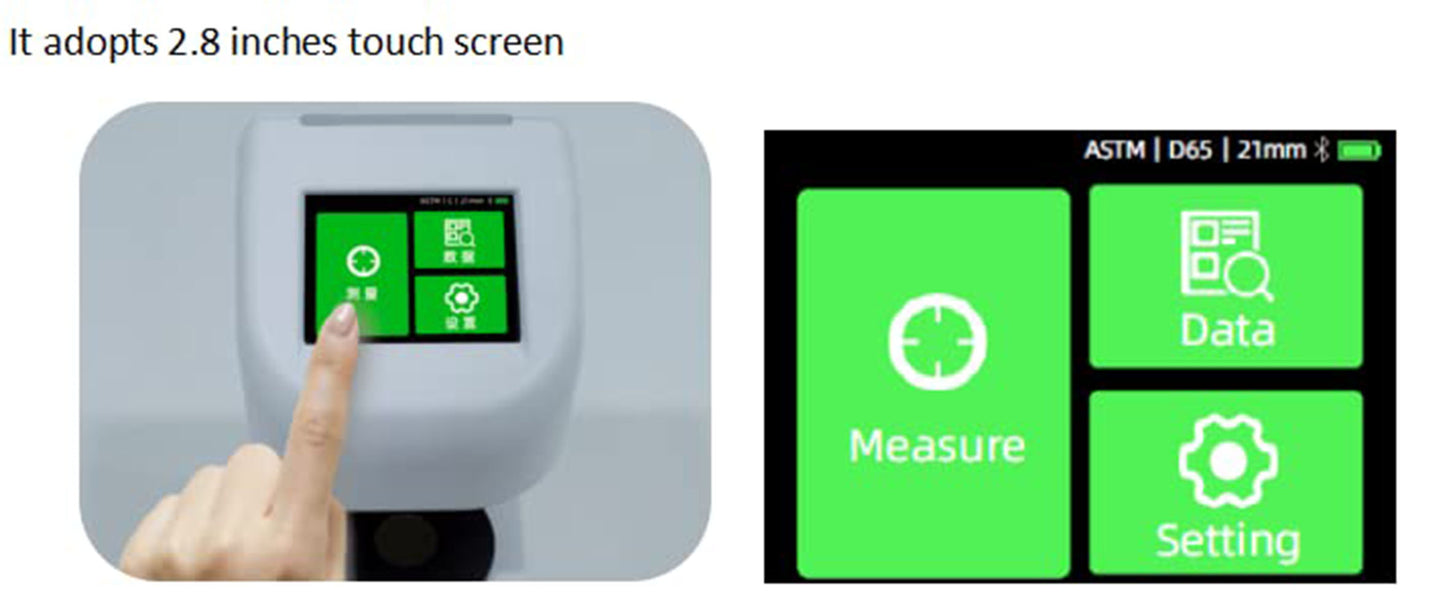 VTSYIQI Three Apertures Haze Meter Light Transmittance Haze Meter Film Plastic Glass Hazemeter with Switchable 21mm 15mm 12mm Apertures Repeatability 0.02 for Haze Transmittance Test of Plastic Film