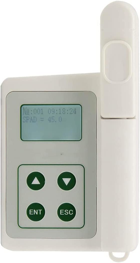VTSYIQI Chlorophyll Tester Meter Analyzer Non Injured Plant Leaf Chlorophyll Content Detector Testing Instrument for Measuring Instantly Relative Chlorophyll Content with Measurement Range 0.0 to 99.9 SPAD