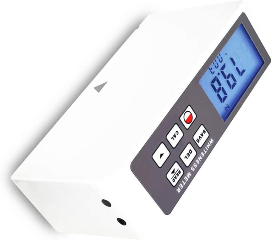 VTSYIQI Digital whiteness meter Tester Leucometer 0 to 120 for material surface white measurement Paint Paper Powder Salt Flour