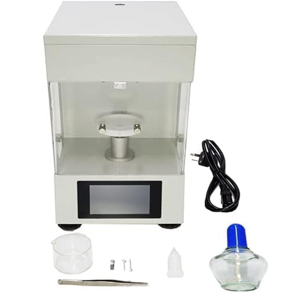 VTSYIQI Surface Tension Measurement Tensiometer Du Nouy Liquid Tensiometer Surface Tension Meter Tester With Pt Loop Range 0 to 1000 mN/m Accuracy 0.1mN/m For Oil Paint Industry Test Real Time Display