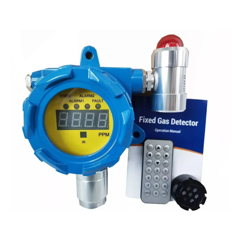 VTSYIQI CL2 Gas Detector Chlorine Gas Alarm Fixed Chlorine Gas Detector  with Resolution 0.1ppm Measuring Range 0-20ppm Shell Material Aluminum 4-20mA and RS485 Input Wall-Mounted