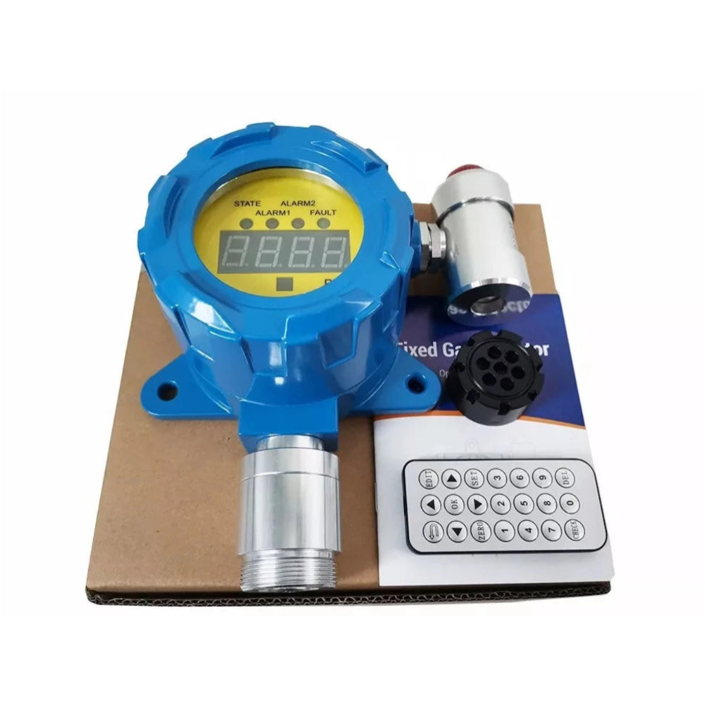 VTSYIQI Fixed H2 Detector Hydrogen Gas Detector Hydrogen Gas Monitor with Measuring Range 0 to 1000ppm Output Current 4-20mA L-Alarm 50ppm H-Alarm 150ppm Resolution 1ppm Shell Material Aluminum