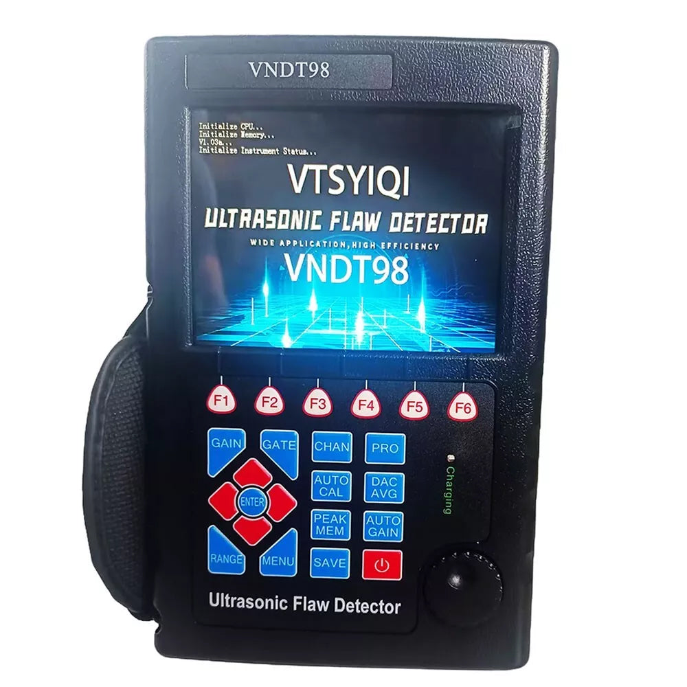 VTSYIQI Portable Ultrasonic Flaw Detector Digital Ultrasonic Metal Flaw Detector with IP65 6dB DAC Functions Big Memory 500 A Graph Test Range 0 to 10000mm Automated Gain Scan for Weld Inspection