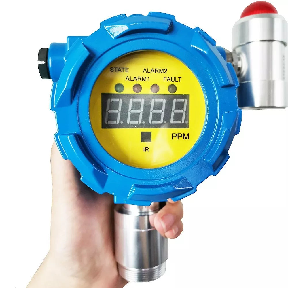 VTSYIQI Ammonia Gas Detector Fixed Ammonia Gas Monitoring NH3 Gas Meter with Range 0-100ppm Resolution 0.1/1ppm for Gas Detection of Chemical Plant and Boiler Room