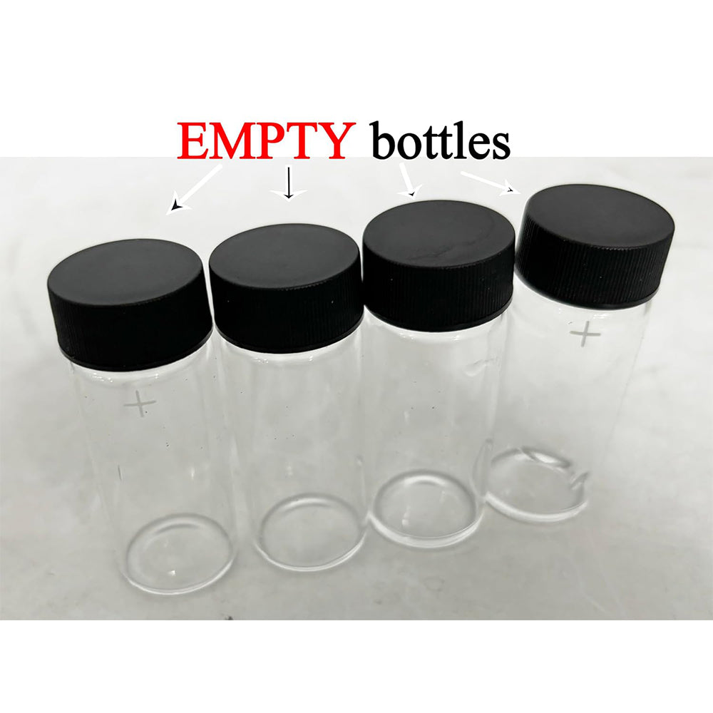 VTSYIQI Portable Turbidity Meter Calibration Solution 400NTU 100ml Formazin Calibration Solution Four Empty Glass Vials Glass Sample Bottles for SGZ-200BS SGZ-200B SGZ-20B Series Turbidimeters