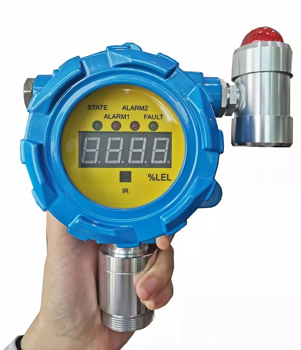 VTSYIQI Wall-mounted Methane Gas Detector CH4 Gas Detector Methane Explosion Gas Monitor with Range from 0 to 100%LEL Resolution 1%lel for Biogas Animal Husbandry Gas Test