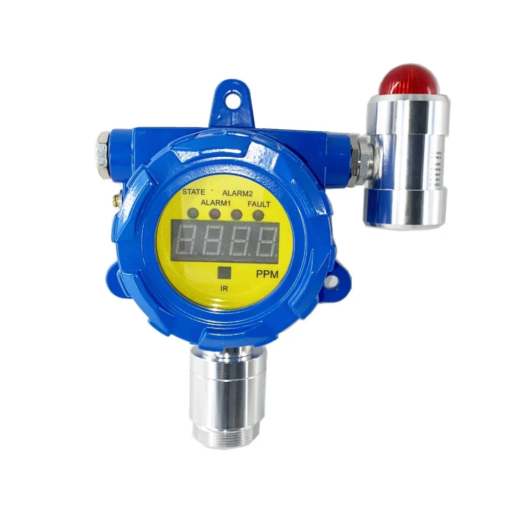 VTSYIQI Ammonia Gas Detector Fixed Ammonia Gas Monitoring NH3 Gas Meter with Range 0-100ppm Resolution 0.1/1ppm for Gas Detection of Chemical Plant and Boiler Room