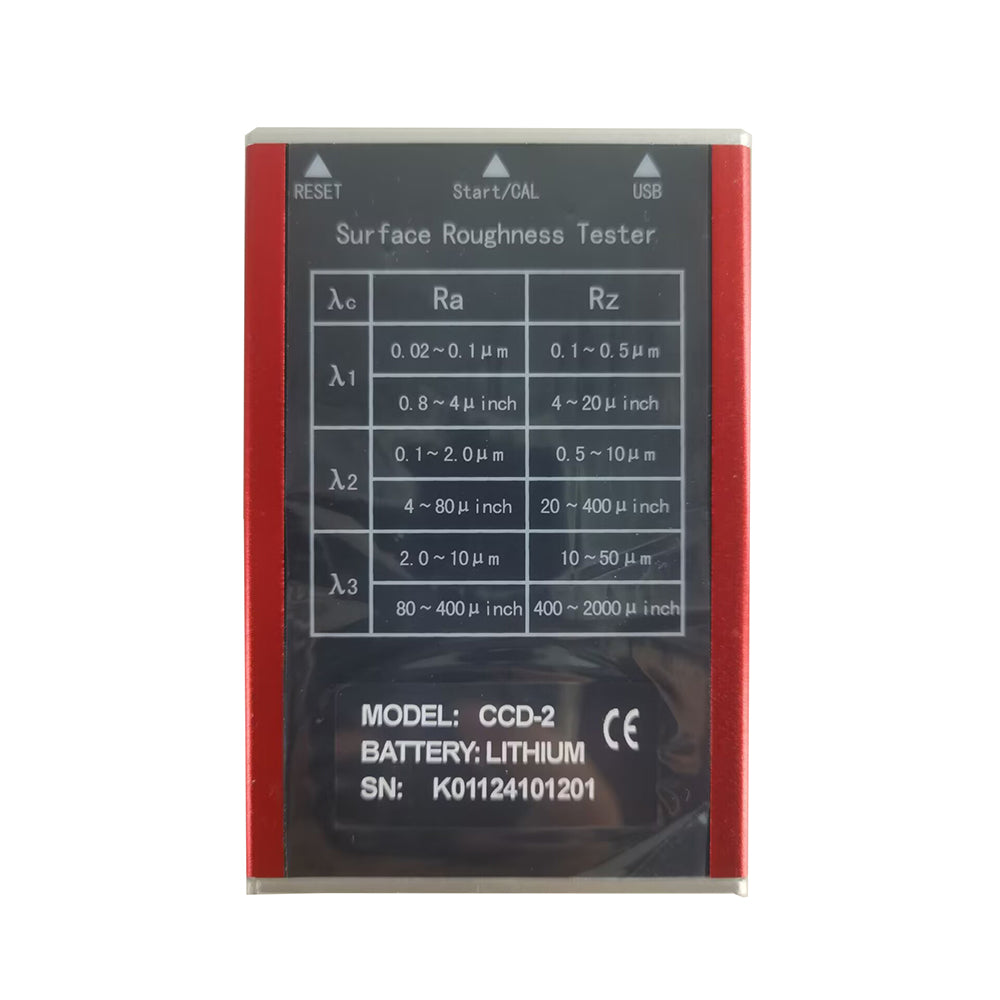 VTSYIQI Digital Surface Roughness Tester Surface Roughness Machine with Accuracy 0.01μm Measuring Range Ra Rq 0.05~15.0μm Rz Rt 0.1~50.0μm Indication Evaluation Length 1.25 4.0 5.0mm Testing Parameters (µm）Ra Rz Rq Rt