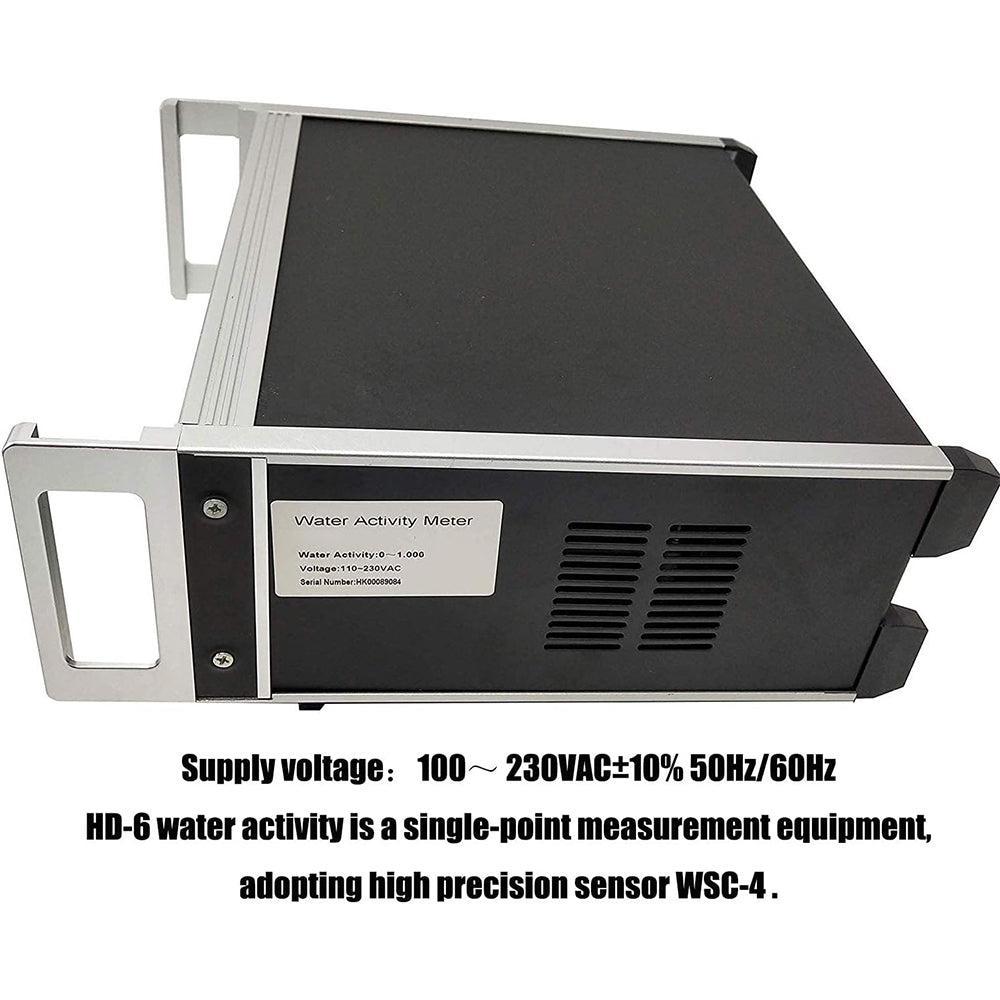 VTSYIQI Medidor De Actividad De Agua De Sobremesa Probador Con 1 Sensor De Actividad De Agua WSC-4 Rango De Medición 0～1.000aw Temperatura -10℃～50℃ Tiempo De Medición 5～40min Repetibilidad ≤0.008aw Medición Automática