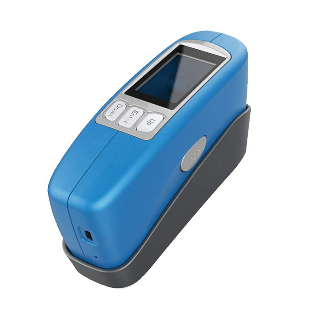 VTSYIQI Gloss Meter 60 Angle Glossmeter Gloss Tester Paint Ink Coating Plastic Gloss Measurement with Test Angle 60° Test Range 0 to 1000GU Test Light Spot 9 * 15mm  USB Interface Data Storage Function