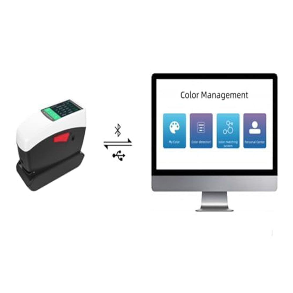 VTSYIQI Portable Spectrodensitometer Multi Apearture Spectrodensitometer with ASTM ISO Standard Caliber Φ11mm Φ5mm Φ3mm Resolution High-Precision Nano Spectroscopic Device USB Bluetooth for Material Flat and Large Small Test