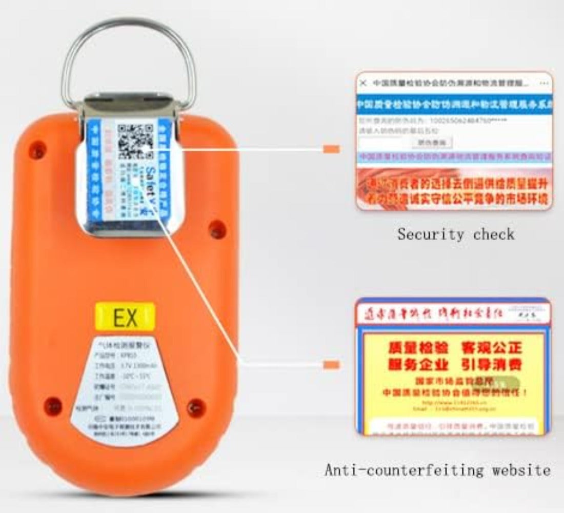 VTSYIQI Combustible Gas Detector EX Gas Monitor Portable Combustible Gas Leak Alarm with Measuring Range 0 to 100% LEL Resolution Ratio 1% LEL/1% vol for Municipal Administration Industry Gas Detection